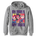 Boy's Marvel My Mom Is My Hero Cartoon Heroes Lightweight Hoodie