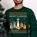 Merry Glizzmas Christmas Sweatshirt: Funny Ugly Christmas Sweater Glizzy Holiday Shirt Gift, Meme Crewneck