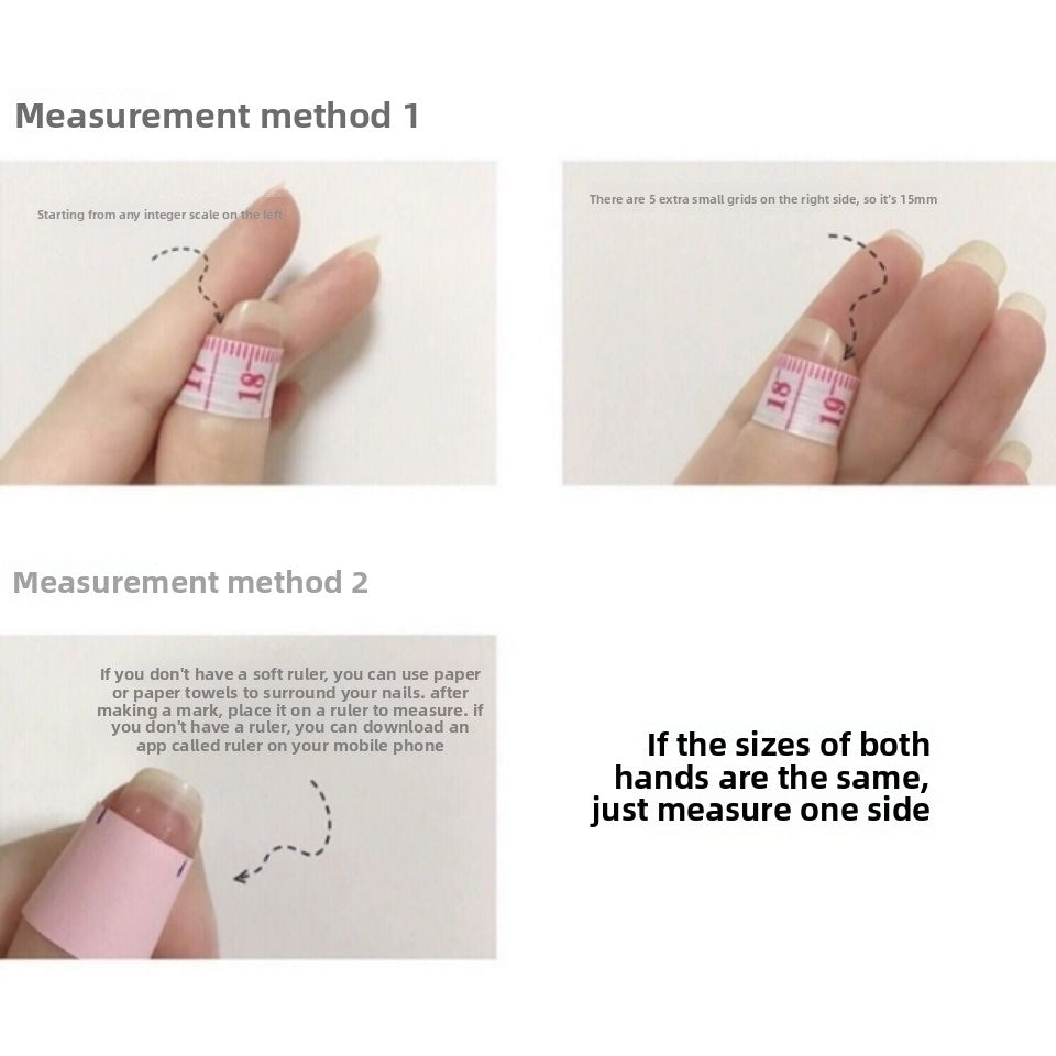 Hand painted Aurora fashion niche original Handcrafted nail temperament wear