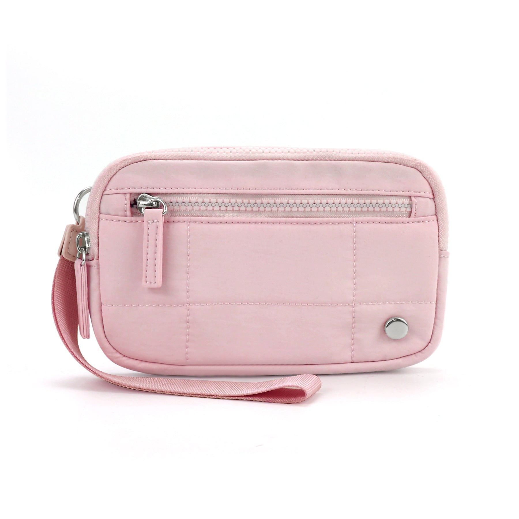 Transparent PVC Large Card Bag – Wrist Bag with Compartments for Bank Card & Change Storage, Portable Wristlet Purse