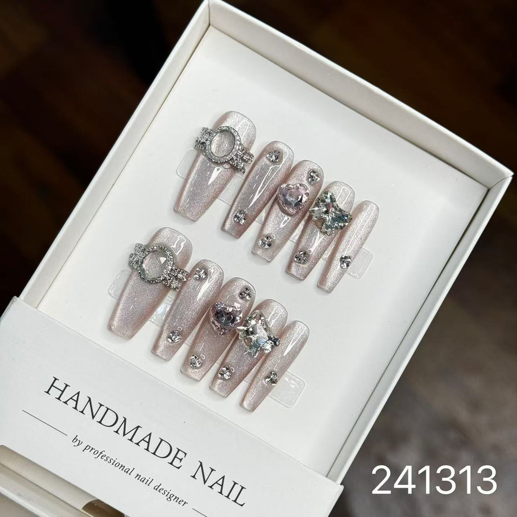 1029- Handmade press on nails fake nails removable