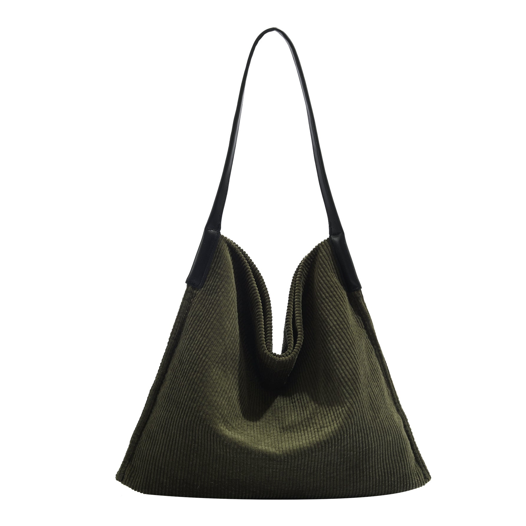 Corduroy large capacity hobo bag, tote bag women, casual commuting shoulder bag large,