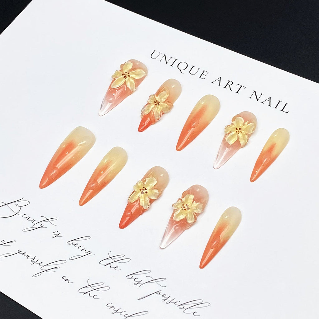 0979- Handmade press on nails fake nails removable