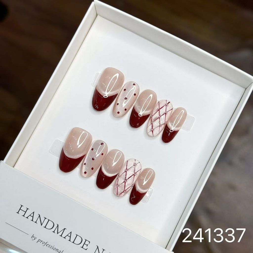 1030- Handmade press on nails fake nails removable