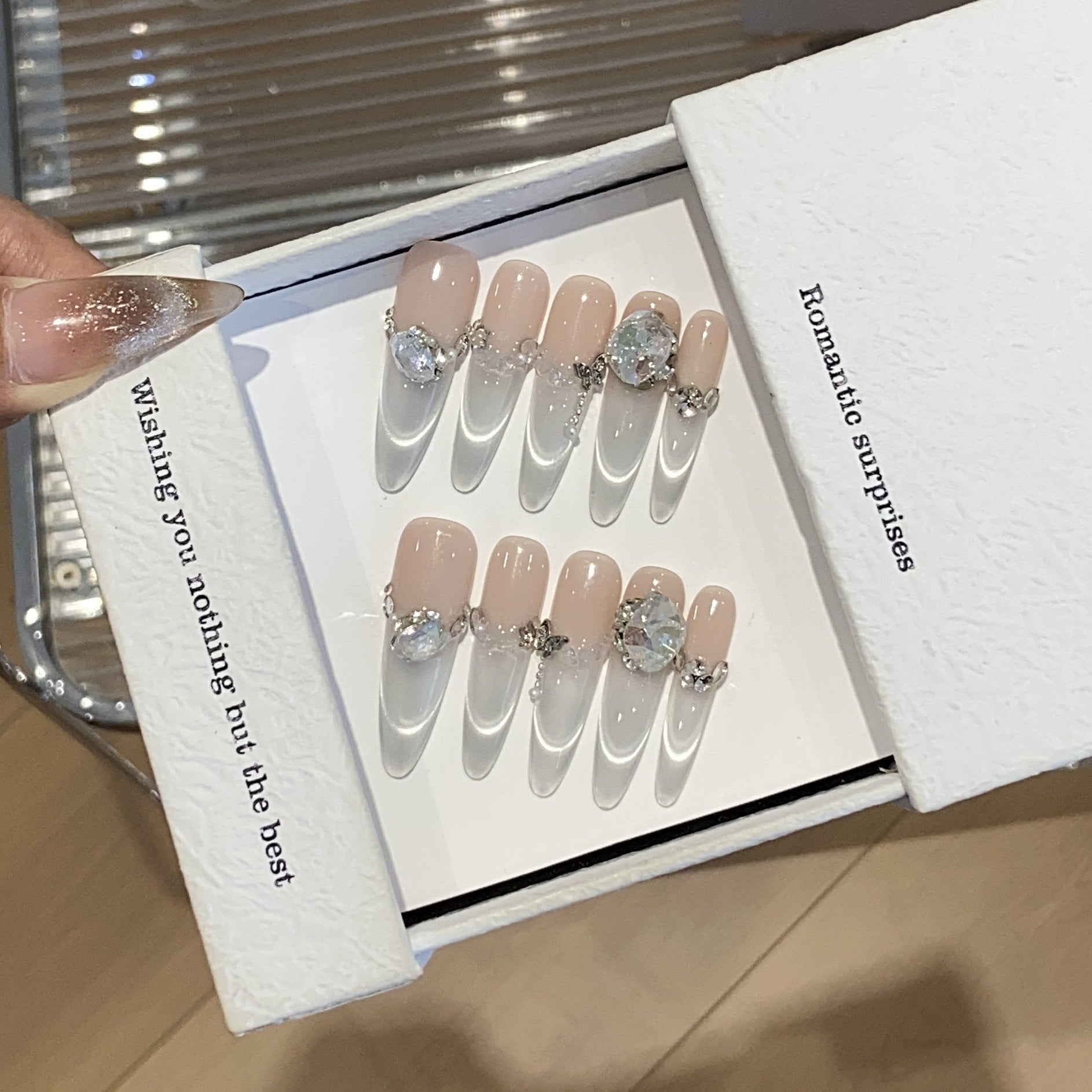 1033- Handmade press on nails fake nails removable
