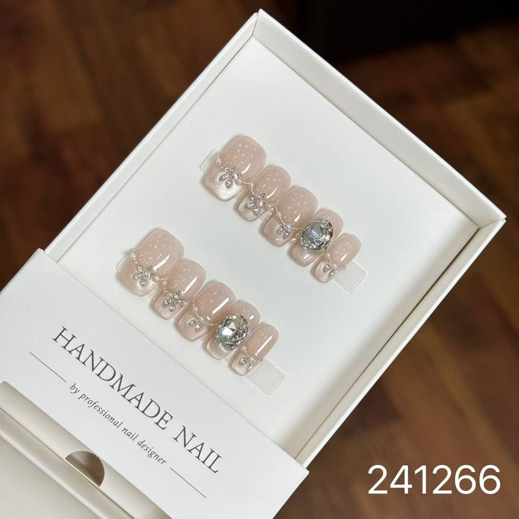 1028- Handmade press on nails fake nails removable