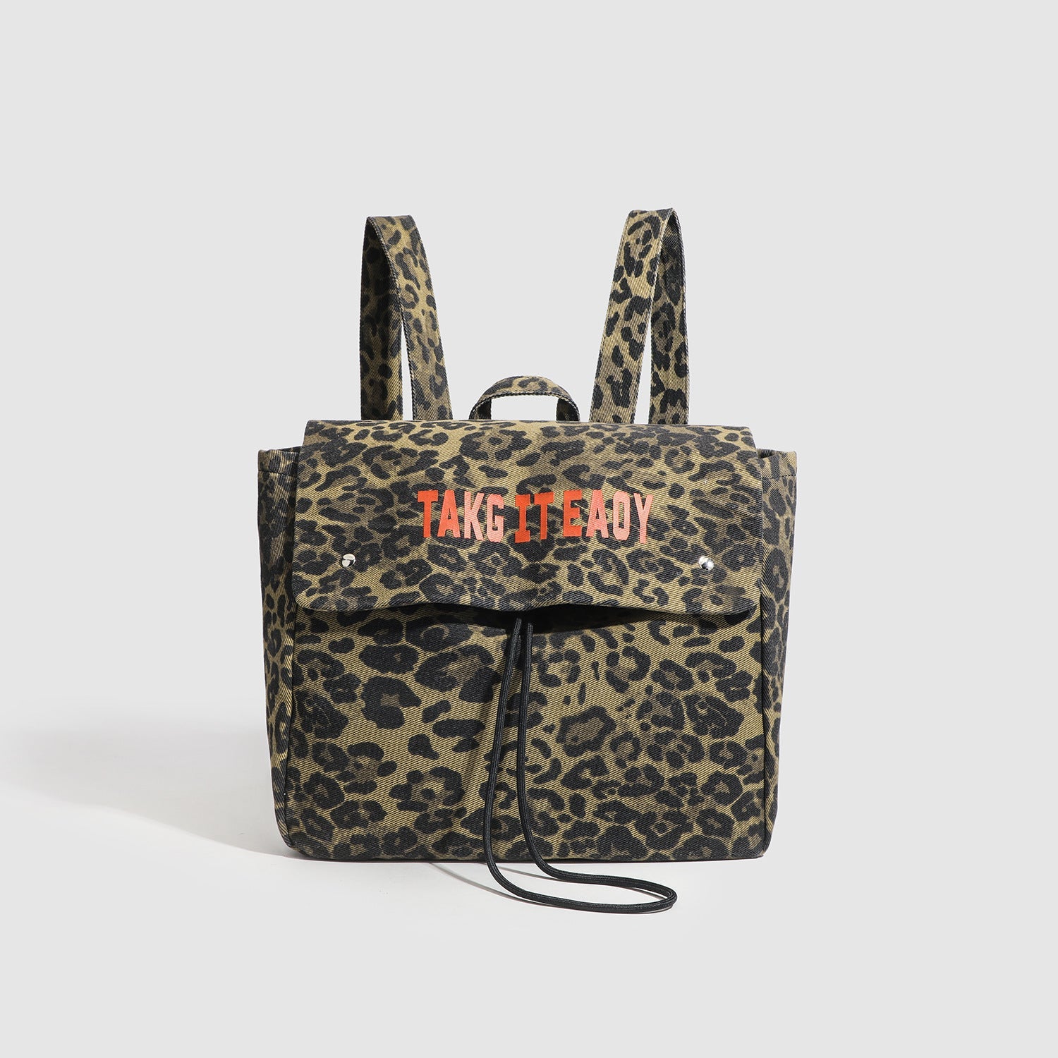 Girls Backpack - Stylish Female Leopard Print Backpack, Perfect Schoolbag for Ladies, Travel-Light Large Capacity Backpack Purse