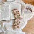 Women's Winter Thick Wool Socks Yellow Series Cashmere Bunching S