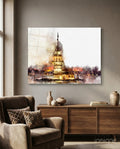 Maiden's Tower Glass Wall Art