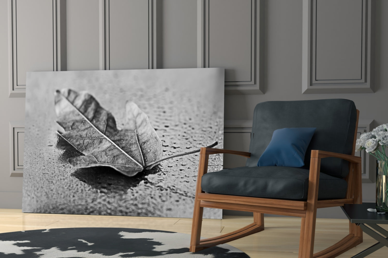 Leaf Glass Wall Art