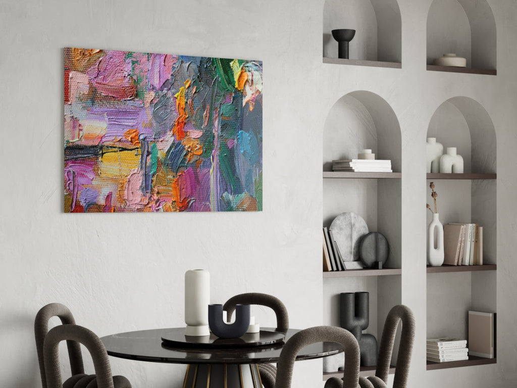 Abstract Glass Wall Art