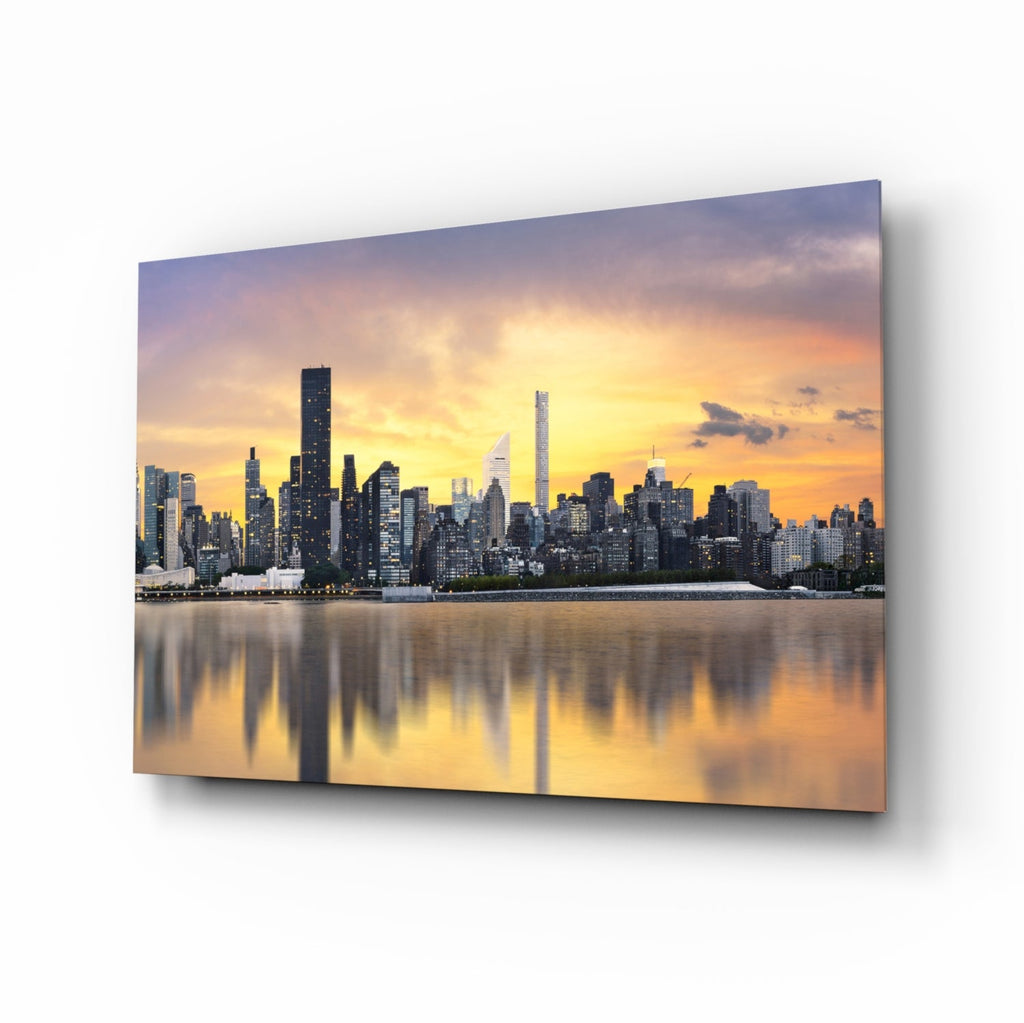 Downtown Glass Wall Art