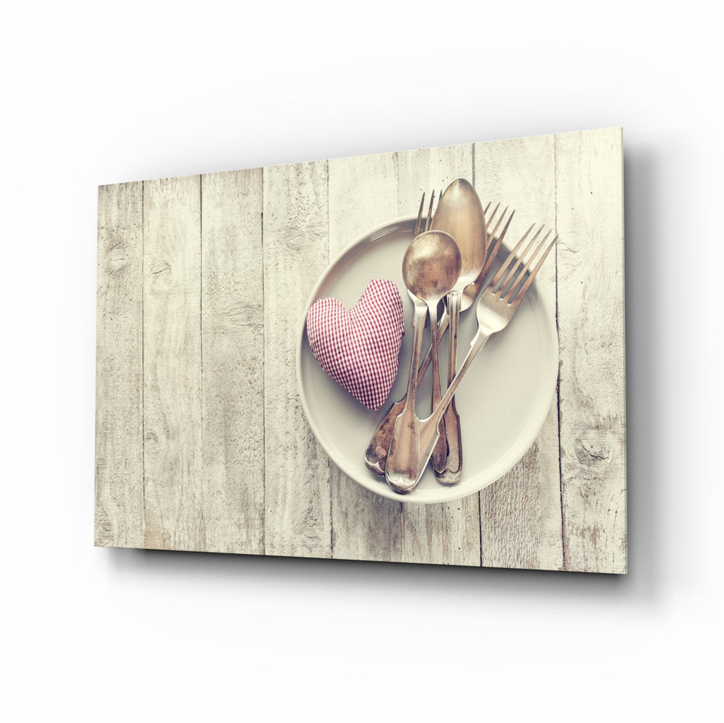 Heart Glass Wall Art