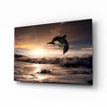 Dolphin Glass Wall Art