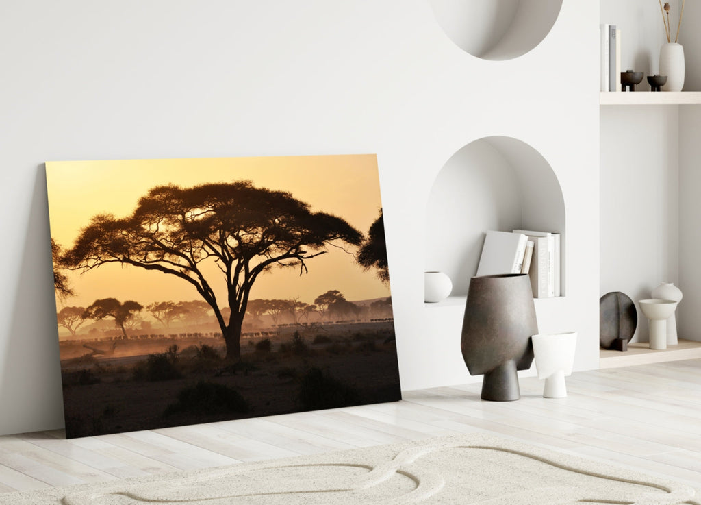 Tree Glass Wall Art