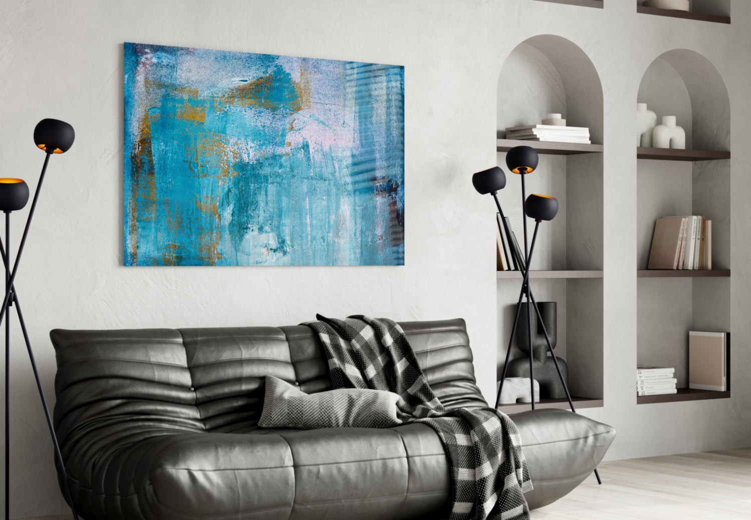 Blue Glass Wall Art