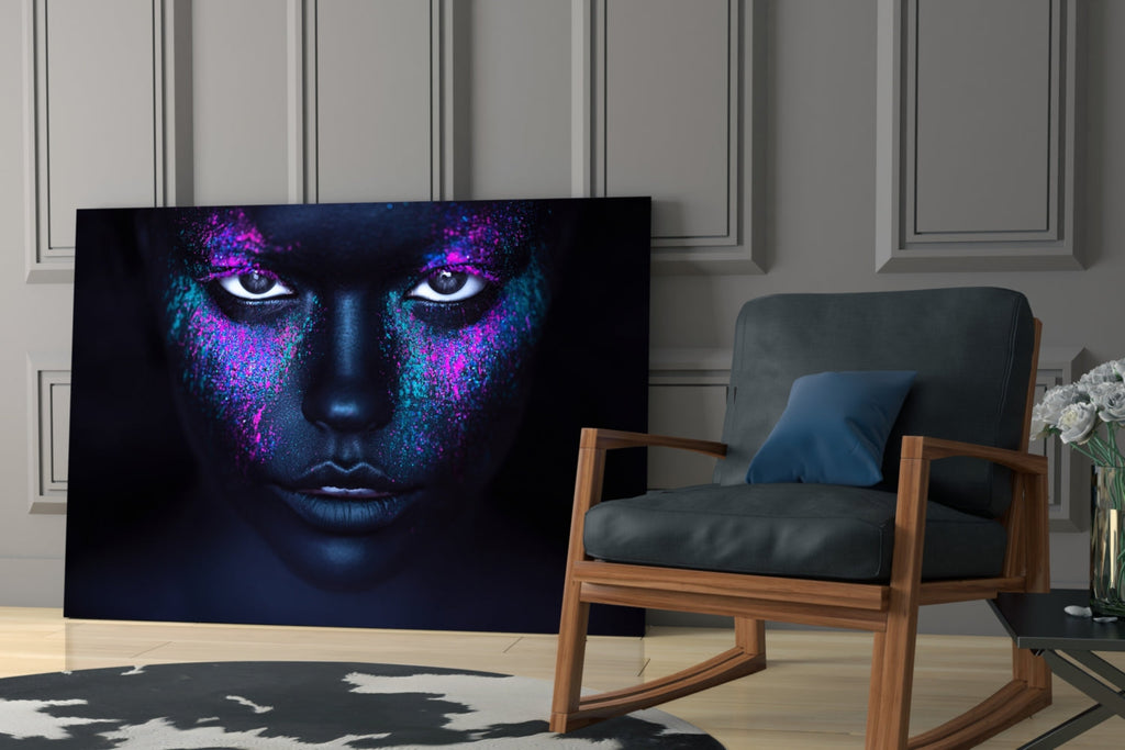 Woman Portrait Glass Wall Art