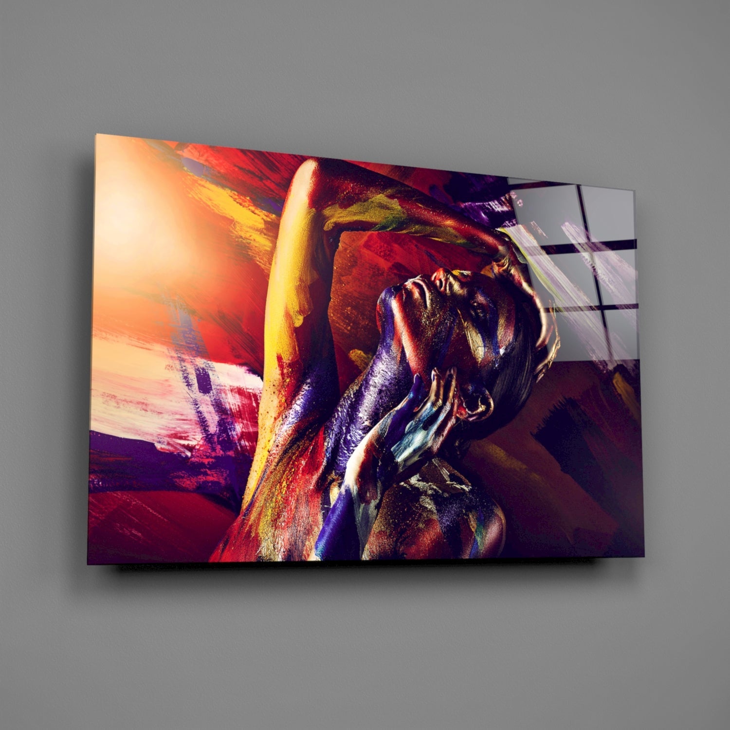 Woman Portrait 4 Glass Wall Art