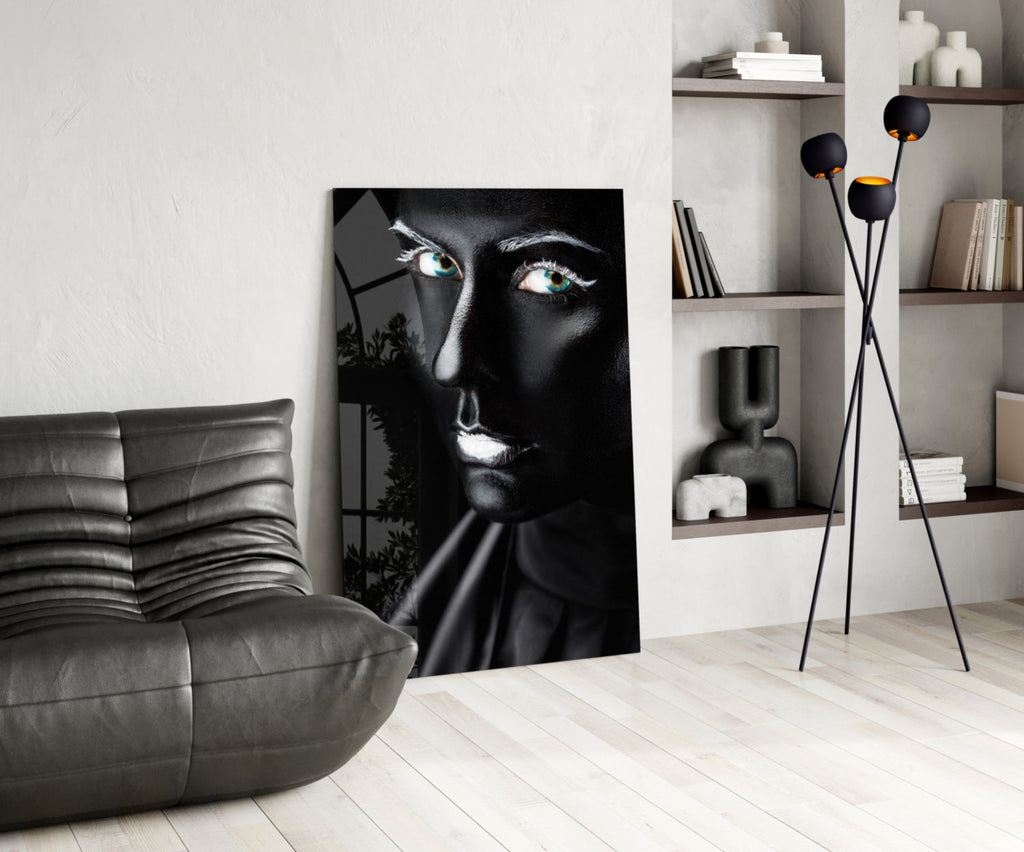 Female Portrait 11 Glass Wall Art