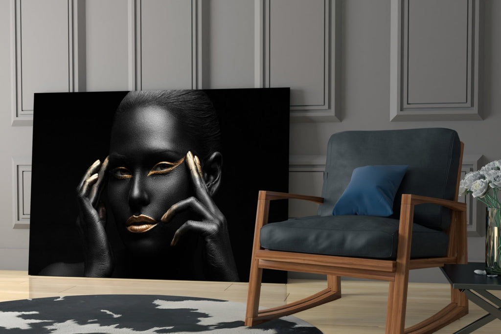 Woman Glass Wall Art