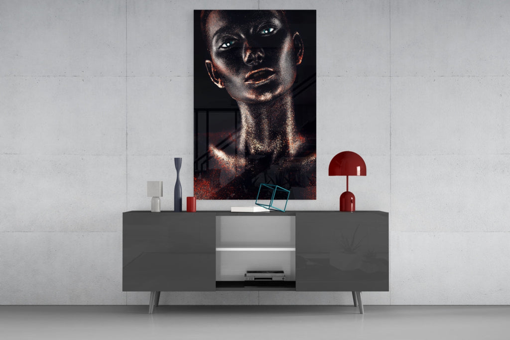 Woman Glass Wall Art
