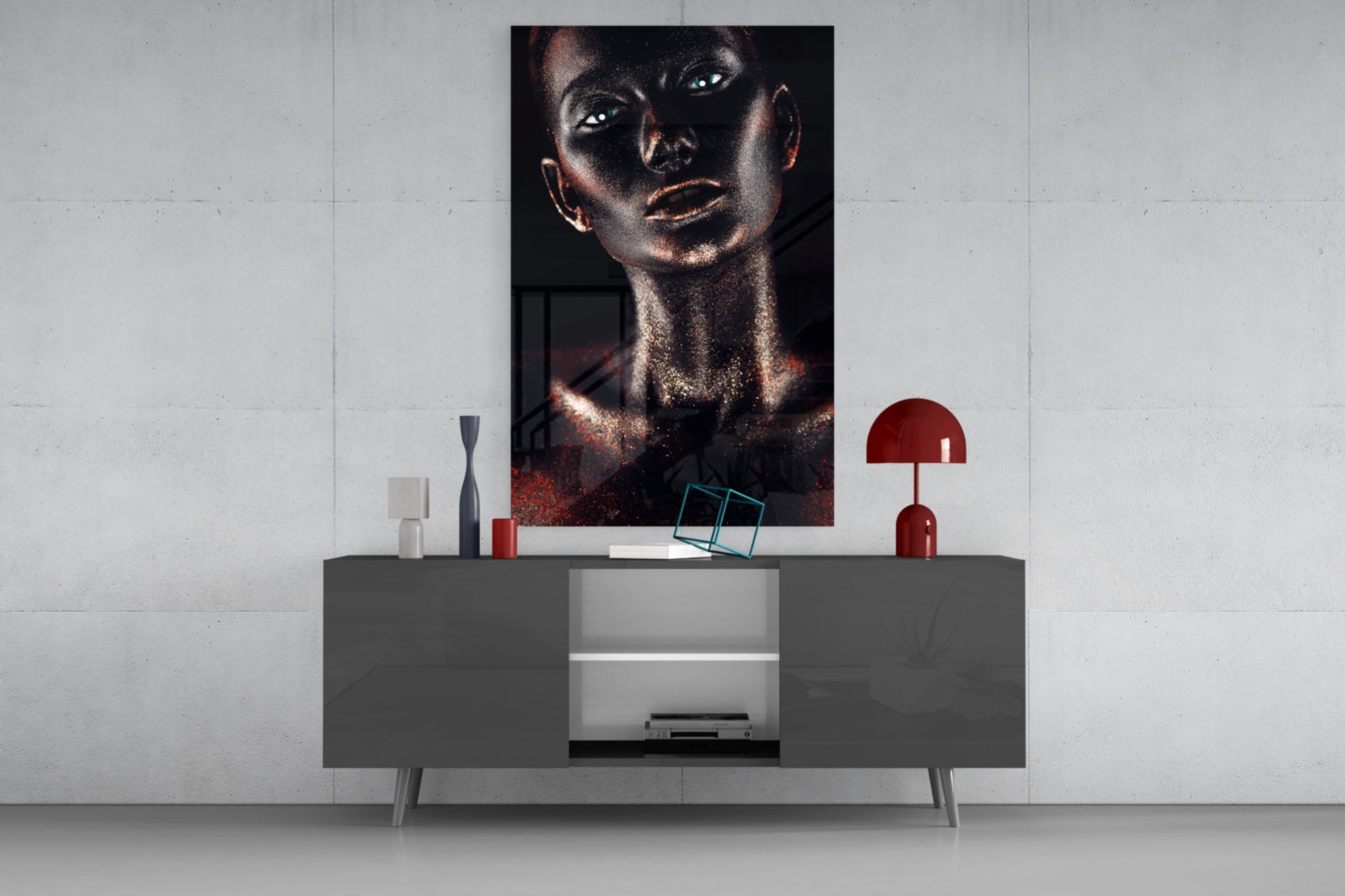 Woman Glass Wall Art