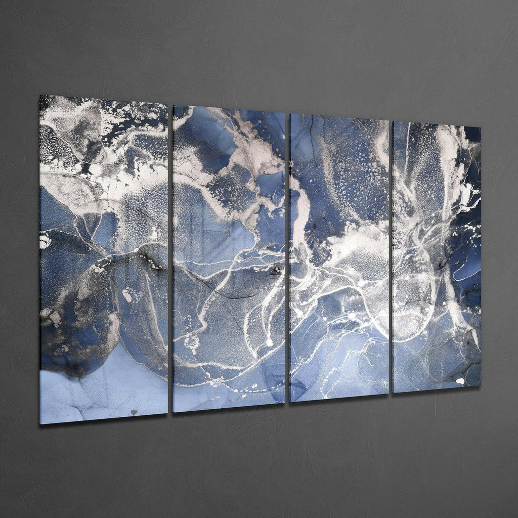 Marble 4 Pieces Mega Glass Wall Art (59"x36")