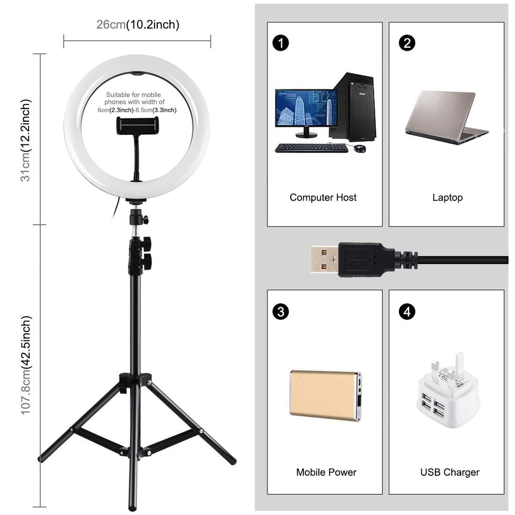 NNEIDS 10.2 Marquee Led Beauty Light With Tripod And Remote Control