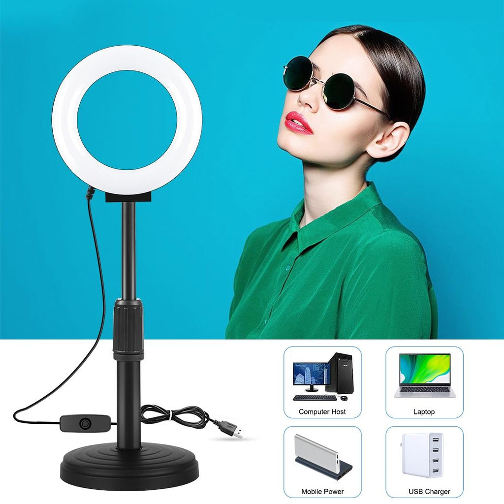 NNEIDS Curved Usb Led Ring Light For Selfie Beauty And Vlogging