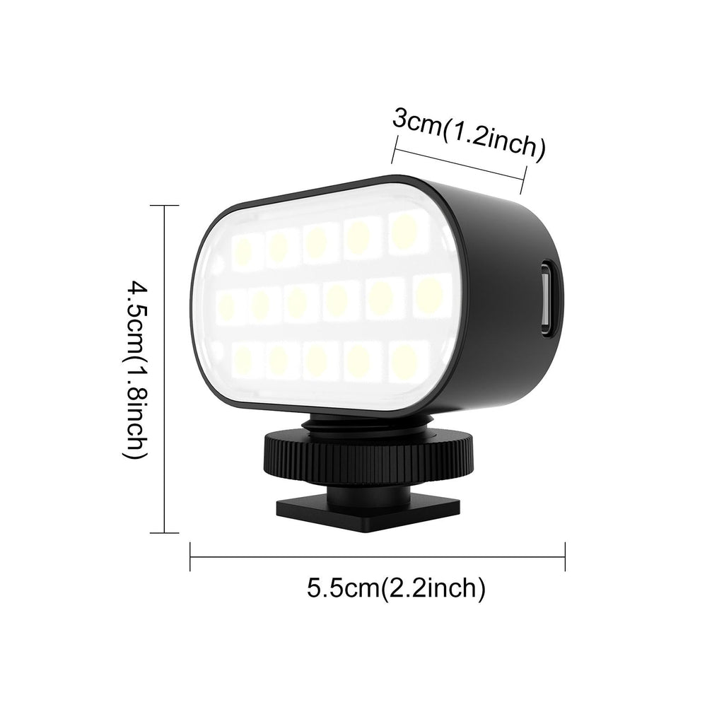NNEIDS Portable Live Video Led Light For Beauty Photography And Selfies - Black