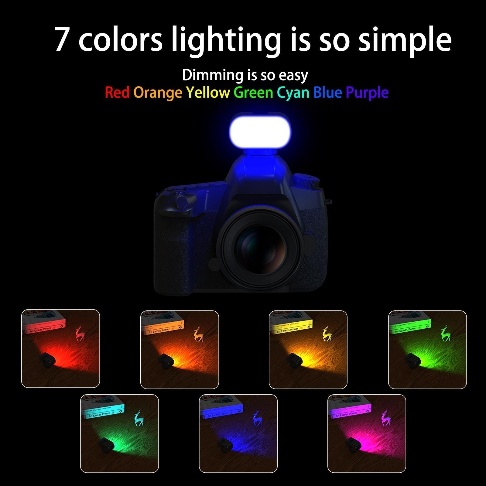 NNEIDS Portable Live Video Led Light For Beauty Photography And Selfies - Black