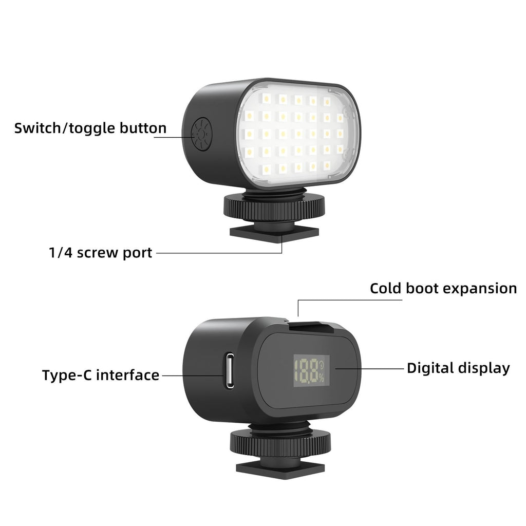 NNEIDS Switchable 6-Colour Led Beauty Fill Light For Live Broadcast And Photography