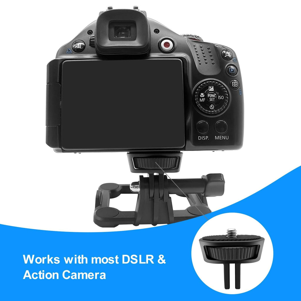 NNEIDS Adjustable Action Camera Tripod Adapter - 1 / 4 Screw