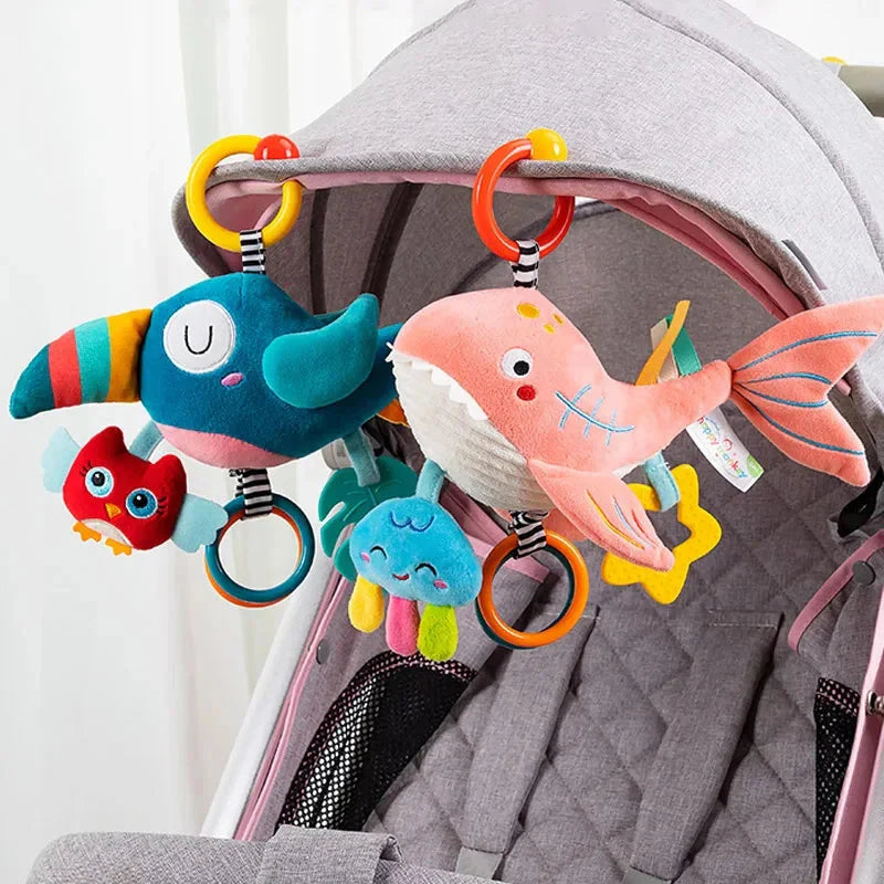Soft Infant Crib Stroller Mobile Hanging Rattle Toy