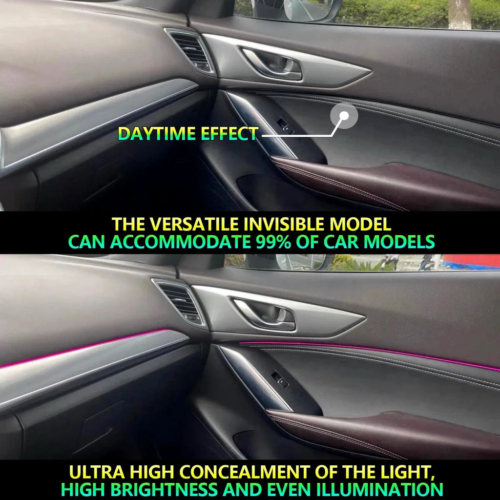 Universal 18-in-1 RGB Car Ambient Light – Interior Neon Strip Kit