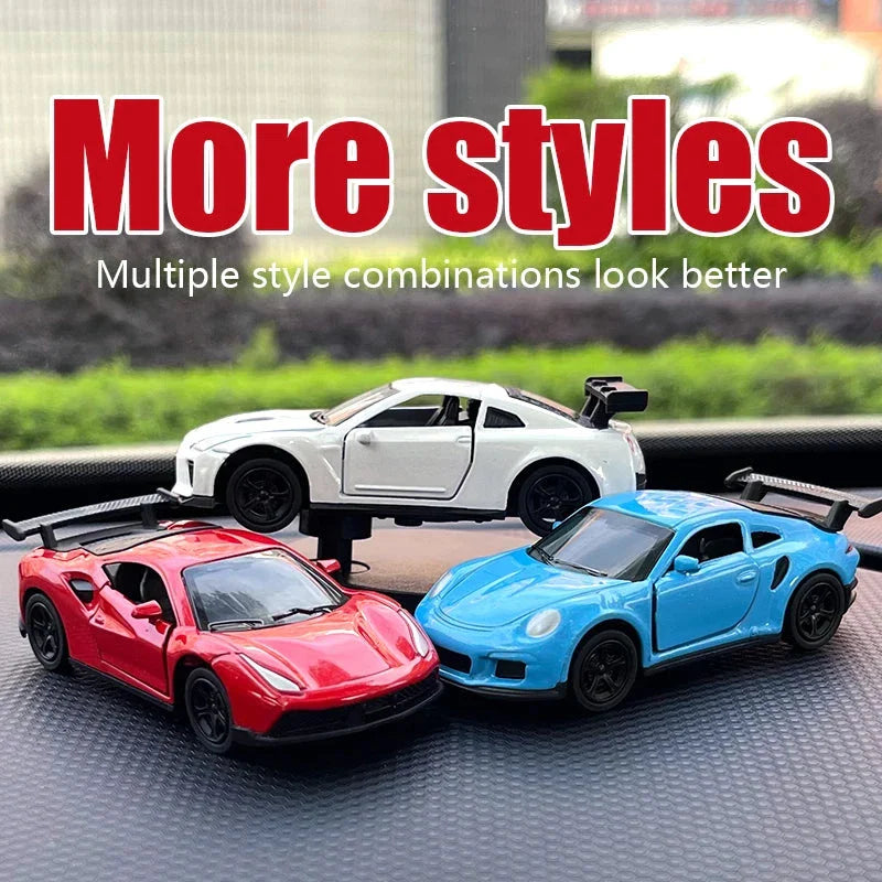 Drift Car Dashboard Toy Model – Swing Turning Sports Car Ornament, Fun Dashboard Decoration for Men & Car Interior Accessories