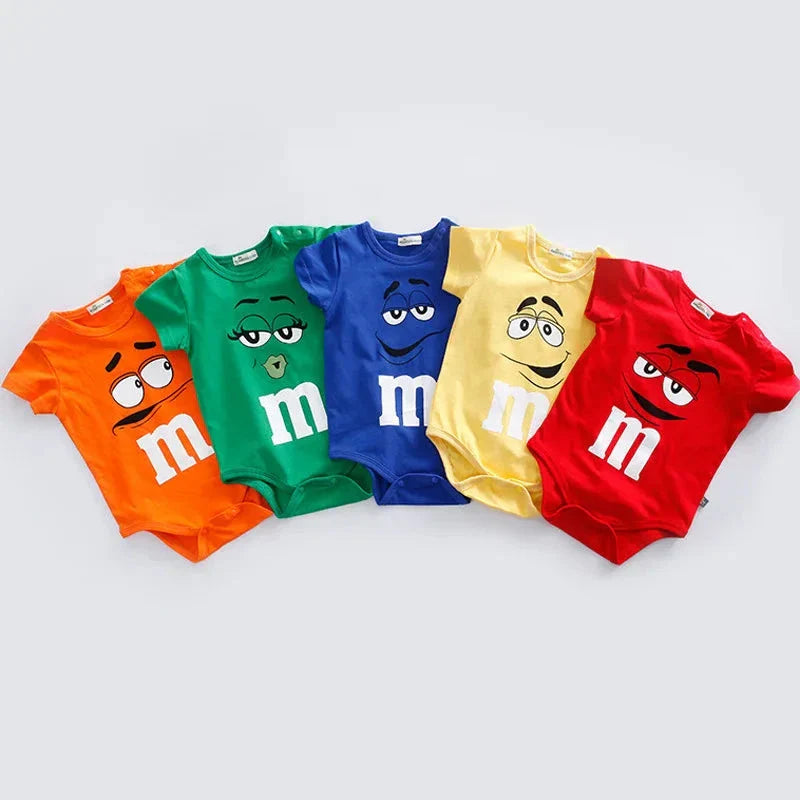 Soft Cotton Baby Romper (3–24M) – Cute Summer Short Sleeve Jumpsuit for Boys & Girls