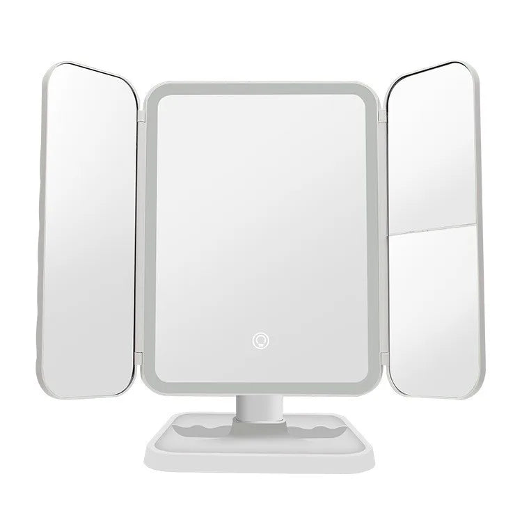 NNEOBA Trifold LED Makeup Mirror - Smart Complementary Beauty Lights