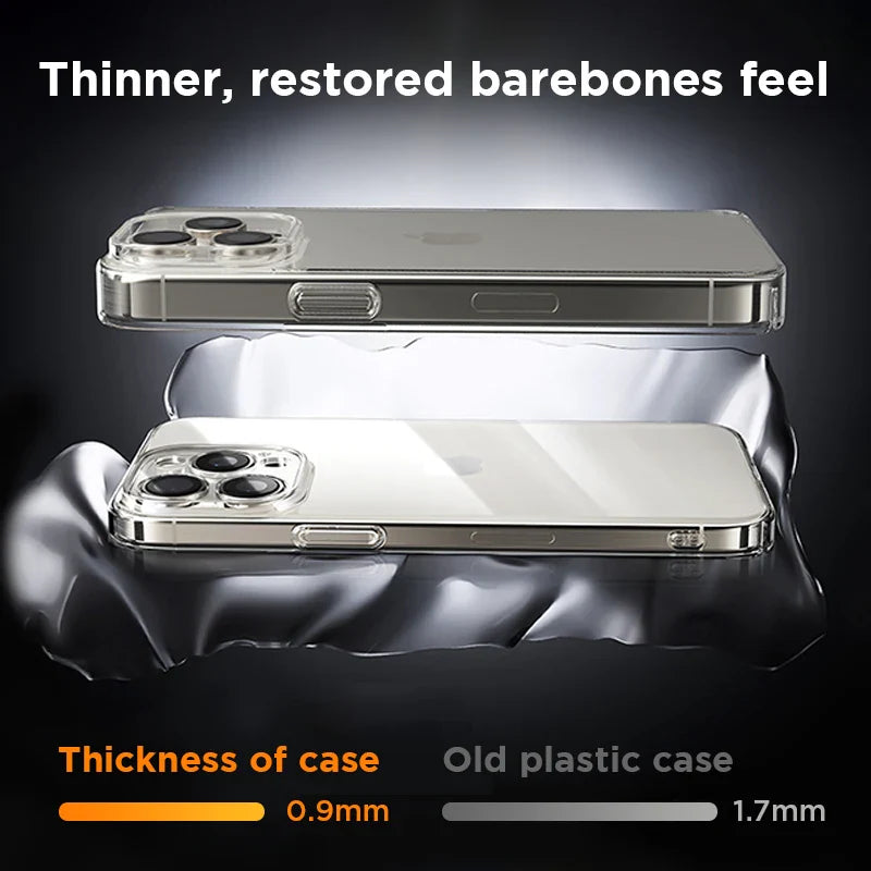 Joyroom Case For iPhone 16 15 Pro Max Case Crystal Transparent PC Anti-Yellow Lens Protection Cover For iPhone 16 Pro Max Case