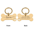 Personalized Pet Cat Dog Tags Shiny Steel Free Engraving Nameplate