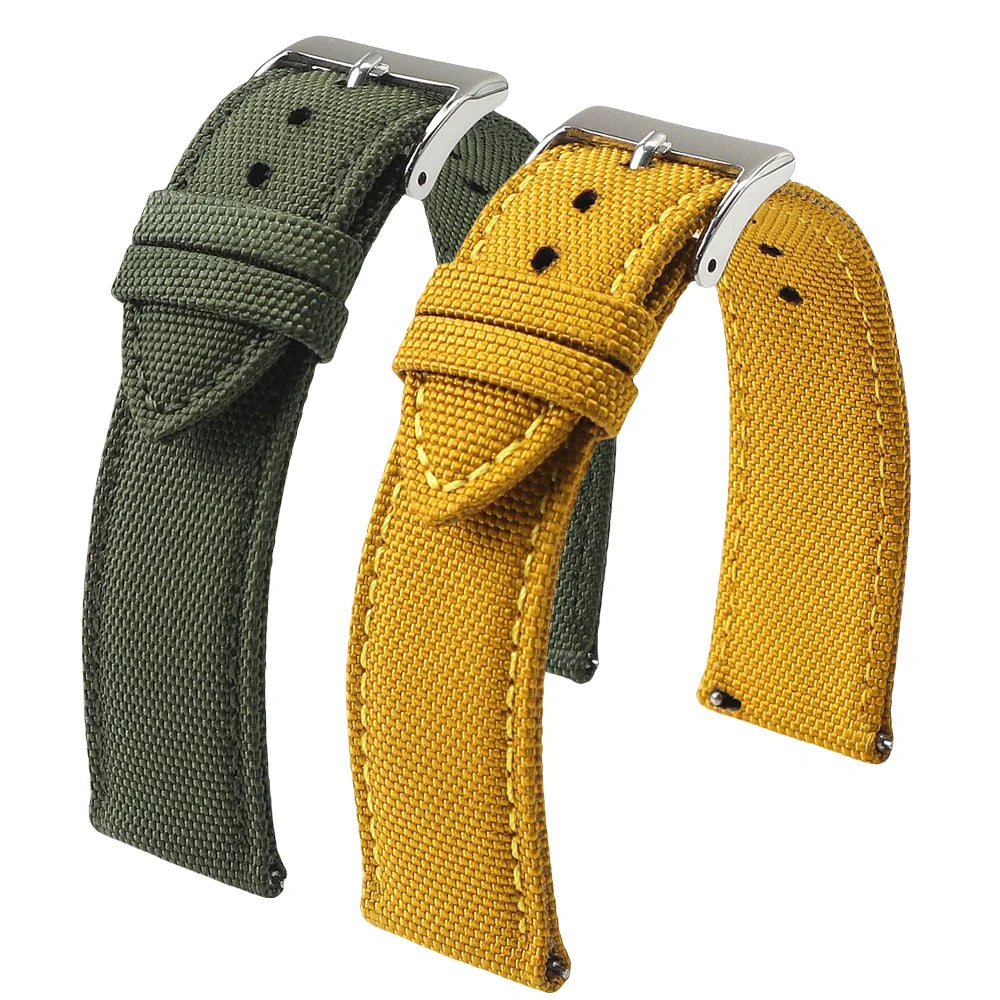 Polar Nylon Sailcloth Watch Strap Quick Release - Waterproof Unisex Band