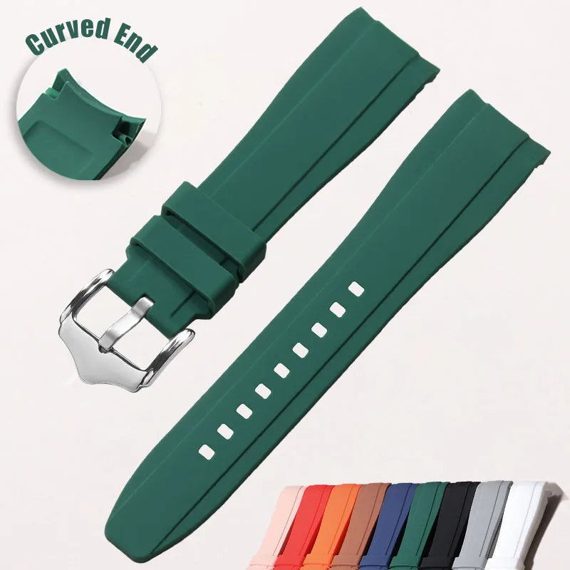 Polar Silicone Watch Band For Polar Smartwatch, Curved End, Unisex, Waterproof