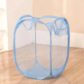 Folding Laundry Storage Basket – Mesh Household Clothes & Toy Organizer