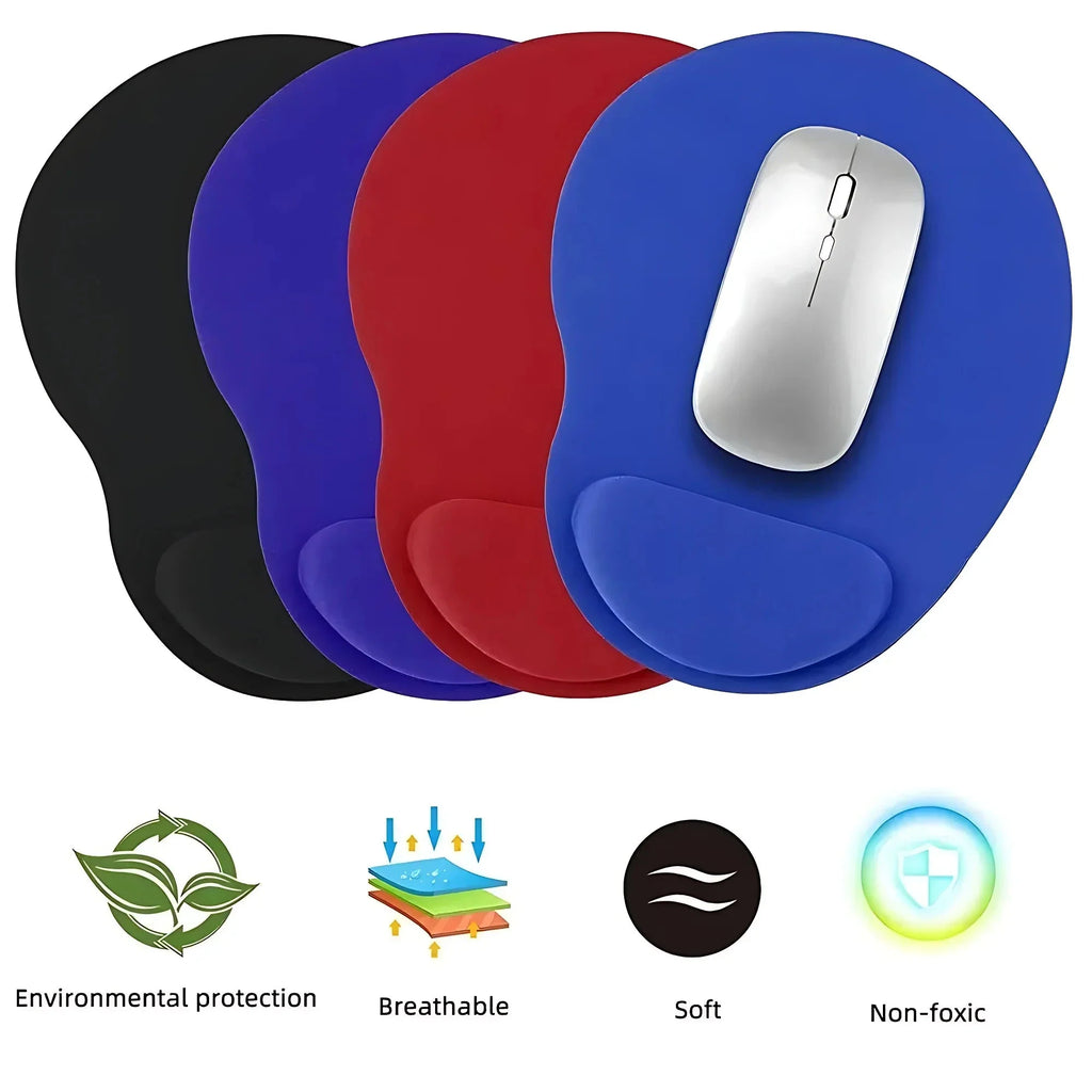 Ergonomic Wrist Rest Mouse Pad for PC & Laptop – Soft Non-Slip Rubber Mat with Comfortable Wrist Support