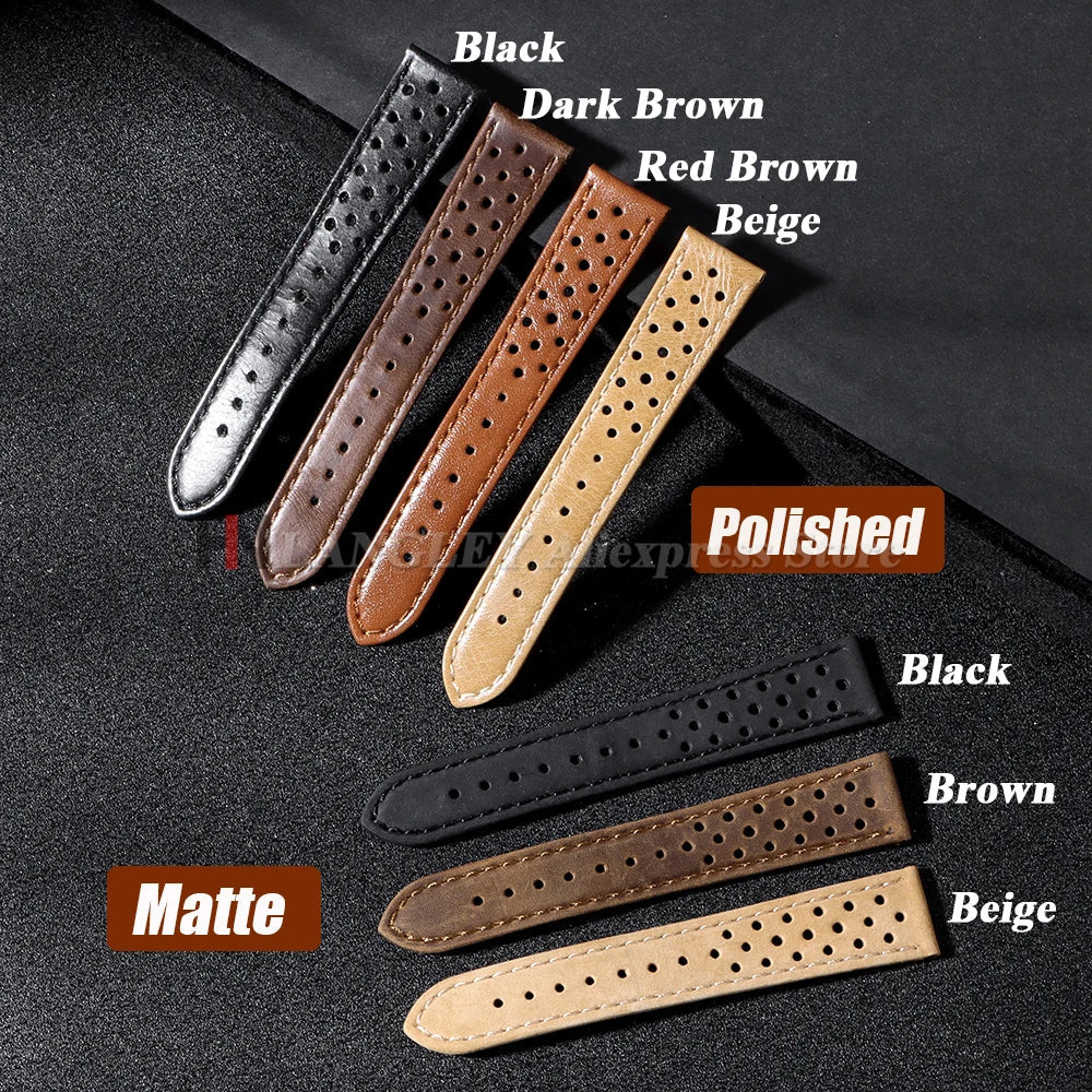 Motorola Moto Watch Band Vintage Leather Strap Breathable Bracelet