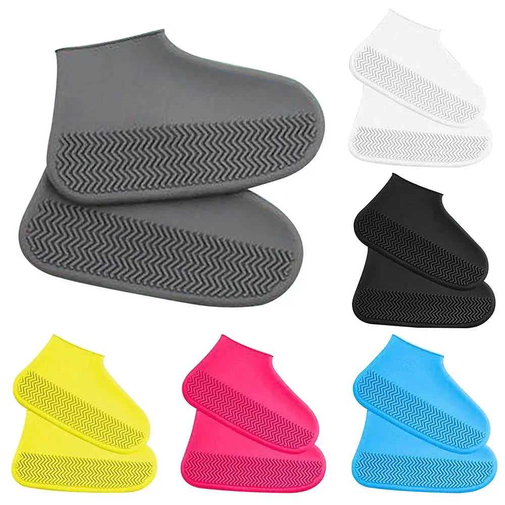 Reusable Silicone Waterproof Shoe Covers – Non-Slip Rain Boot Overshoes