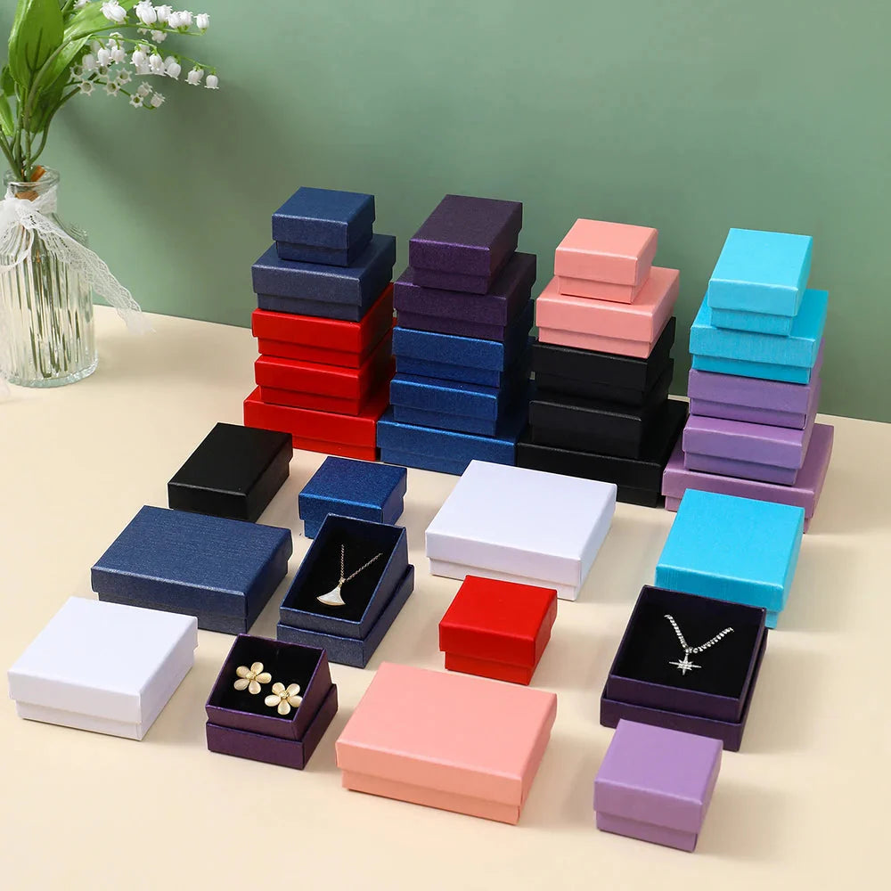 Luxury Jewelry Gift Box Set – White & Dark Green Case