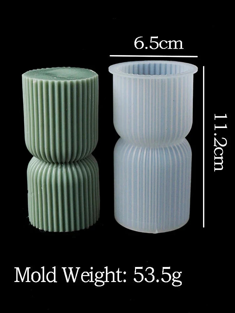 Nordic Cylindrical Silicone Candle Mold – Minimalist DIY Candle, Soap & Resin Mold for Home Décor and Gift Crafting