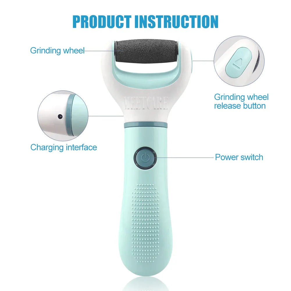 Electric Foot Grinder Dead Skin Remover Callus Pedicure Shaver