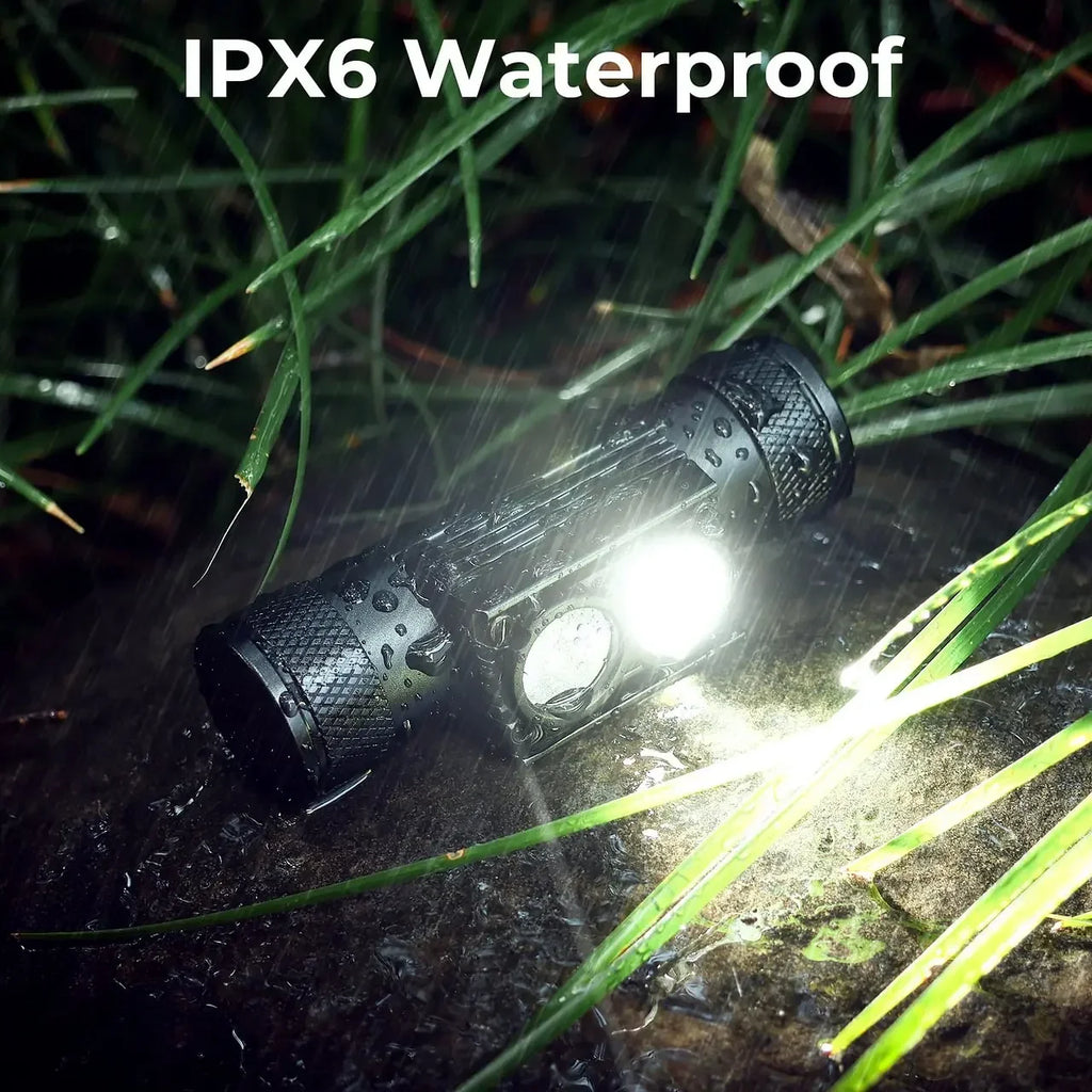 H25LR LED 90 High CRI Rechargeable Headlamp Powerful Lightweight Head Flashlight with Bright White Light  660nm Deep Red Torch